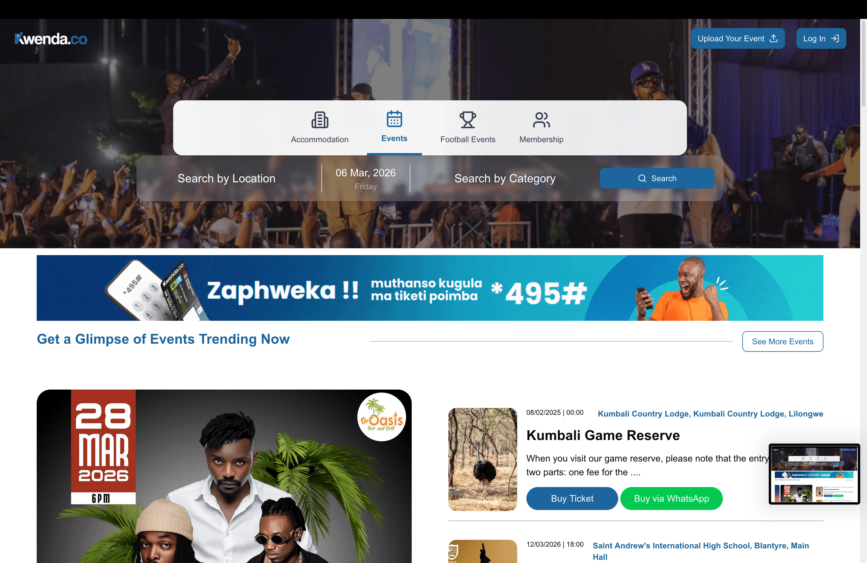 Kwenda.co E-ticketing Platform